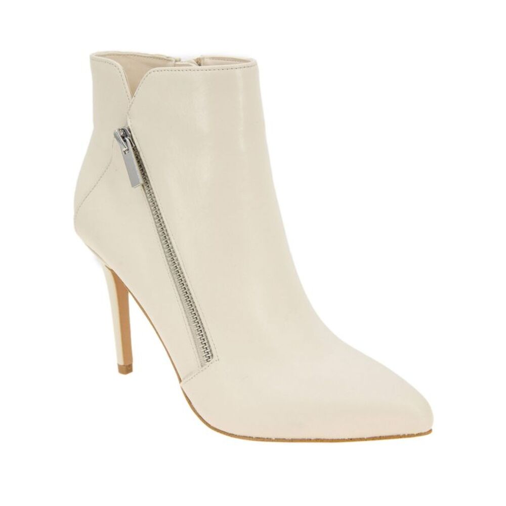 BCBGENERATION Womens Ivory Comfort Houston Pointy Toe Stiletto Booties 6.5 M